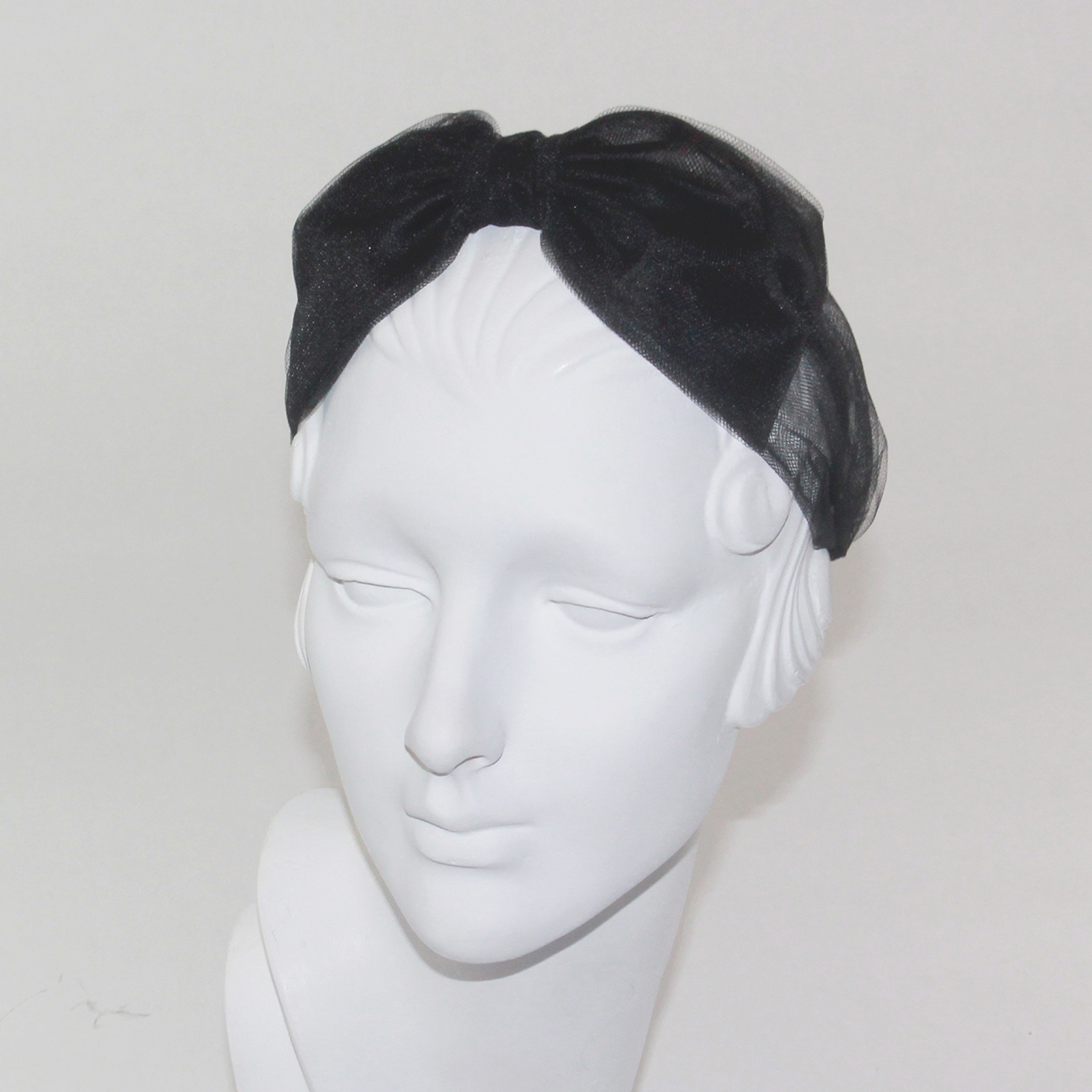 Black Bow Headband Vintage Style Jennifer Ouellette