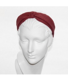 Cherry Linen Turban Headband