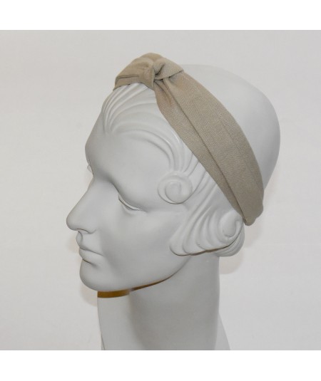Oat Linen Turban Headband