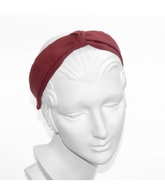 Cherry Linen Turban Headband