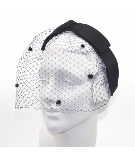 Bengaline Bow with Dotted Face Veil