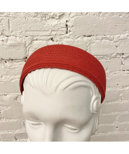 Red Straw Extra Wide Basic Headband