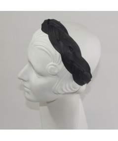 Black Horse Hair Braided Headband