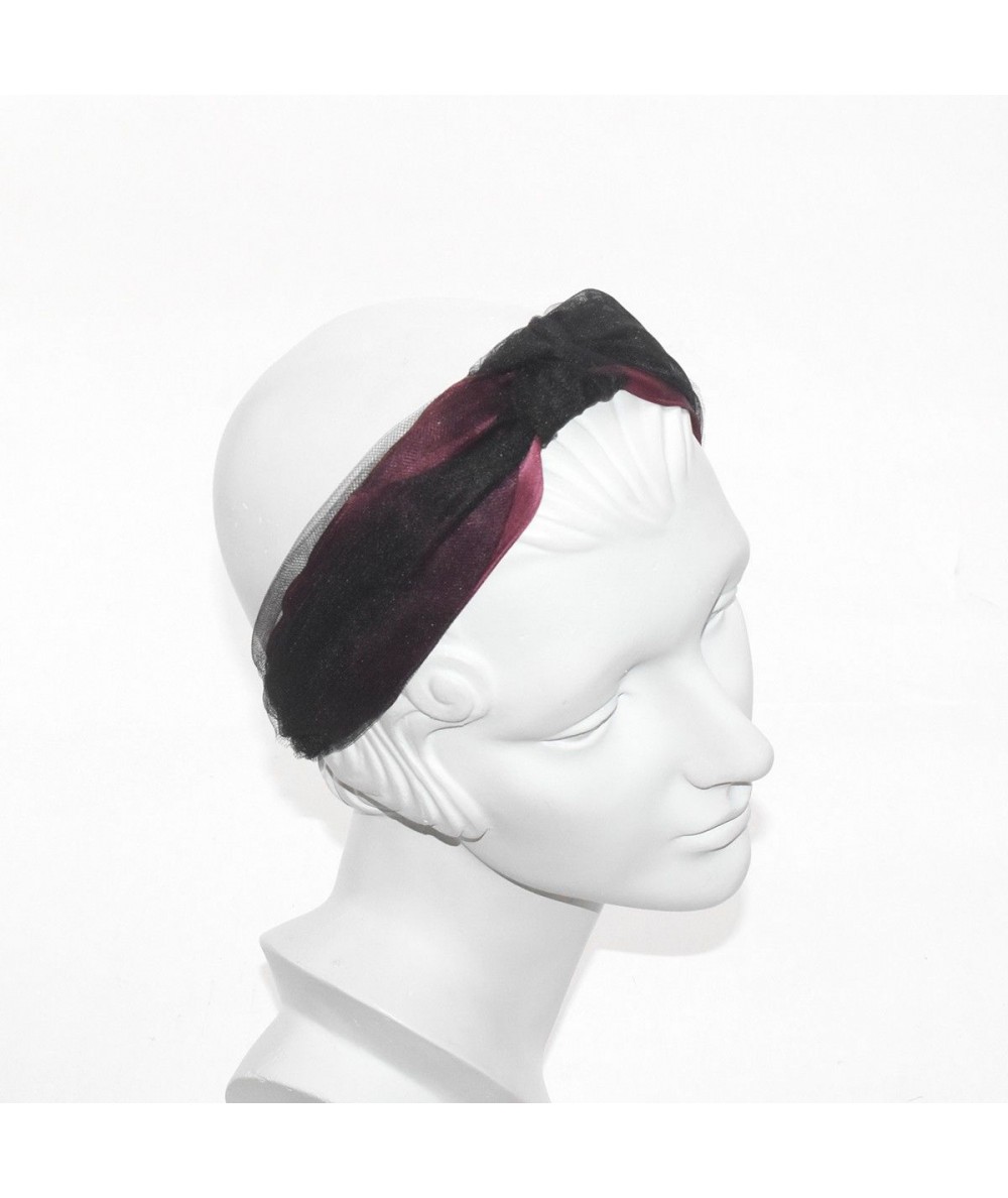 Jennifer Ouellette: Wide Satin and Tulle Turban Headband