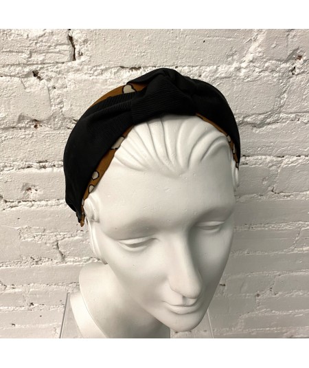 Hearts Print Center Turban Headband