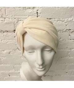 Ivory headband turban