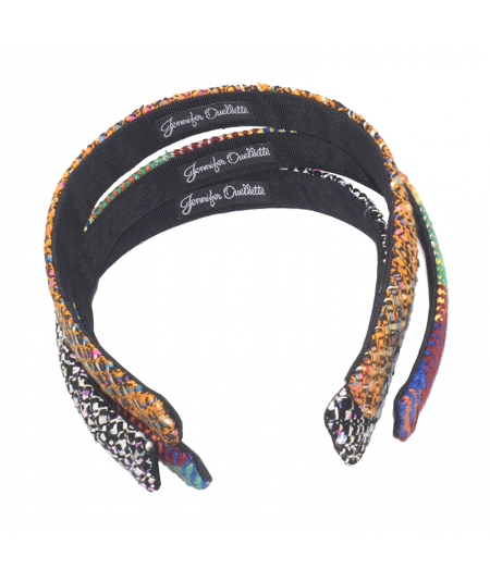 Brooklyn - Chelsea - Coney Island  Raw Silk Medium Wide Basic Headband