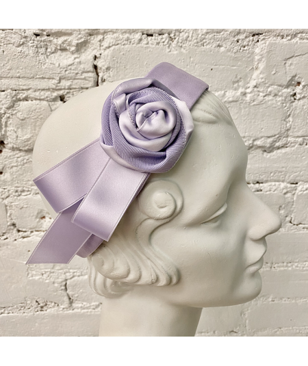 Lilac Handmade Rose Headpiece