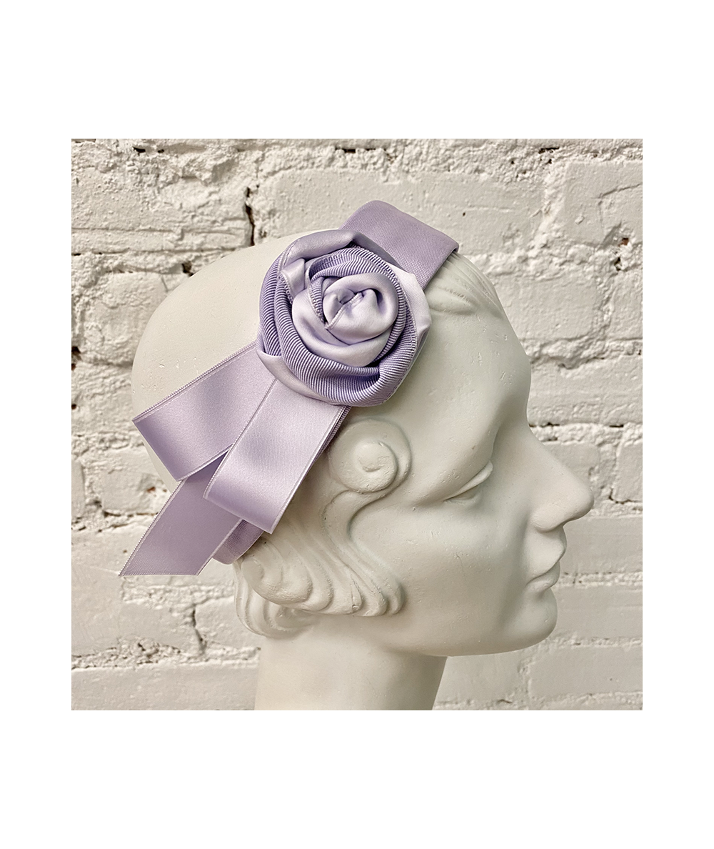 Lilac Handmade Rose Headpiece