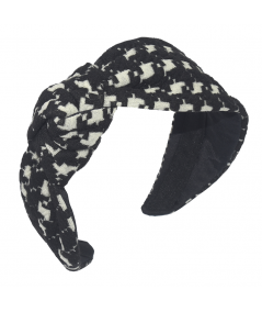 Jersey Checkers Side Turban Headband