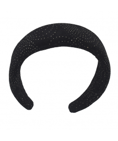 Black Sparkle Padded Headband