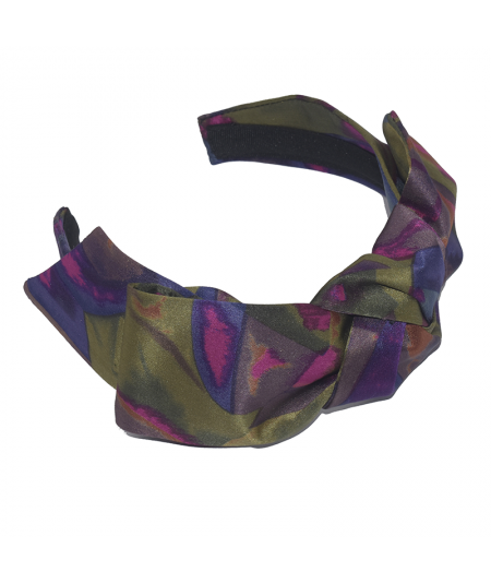 Silk Print Bow Headband