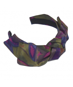 Silk Print Bow Headband