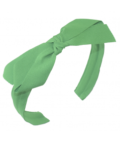 Emerald Grosgrain Center Bow Headband
