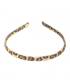 Jaguar Animal Print Velvet Skinny Headband