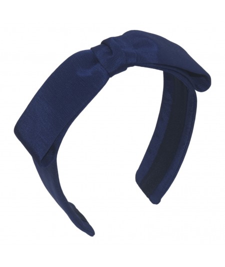 Corsair Blue Grosgrain Bow Headband