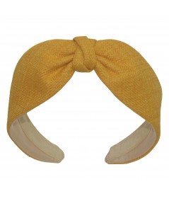 Marigold Raffia Divot headband
