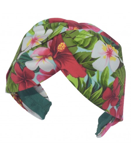 Hawaiian Floral Turbanista Headband