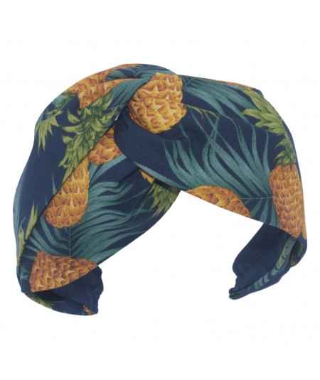 Pineapple Cotton Print Turbanista Headband  - 1
