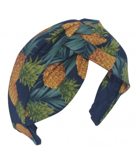 Pineapple Cotton Print Turbanista Headband  - 2