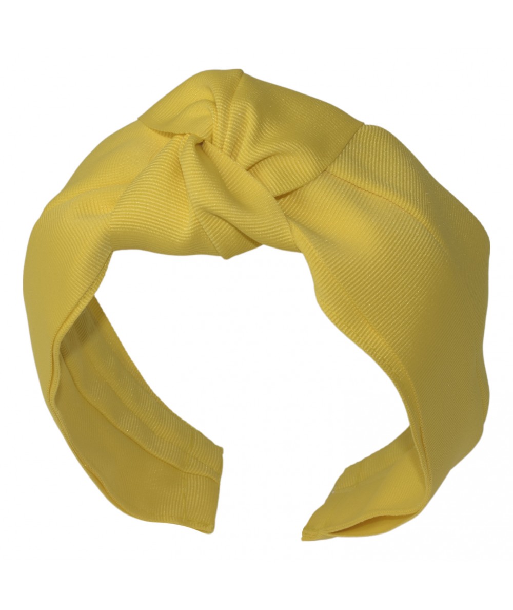 Yellow Extra Wide Grosgrain Turban Headband