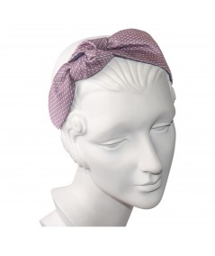 Pink Tonal Silk Print Lana Turban Headband