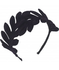 Aubergine Double Felt Flower Headband