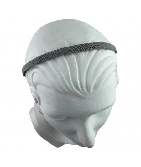 Steel Grey Grosgrain Basic Headband