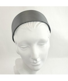 Charcoal Satin Extra Wide Basic Headband