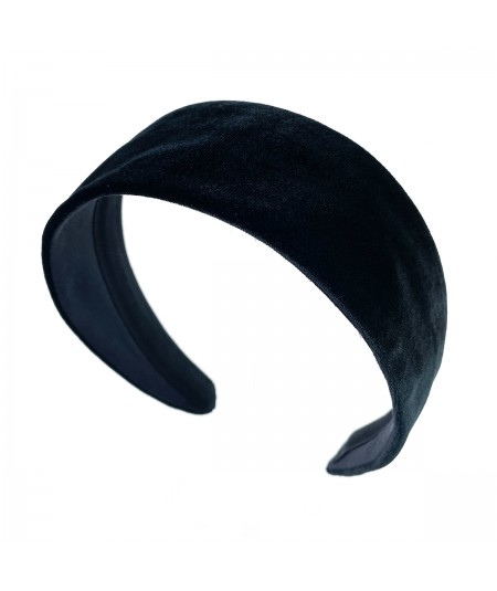 Black Velvet Wide Headband