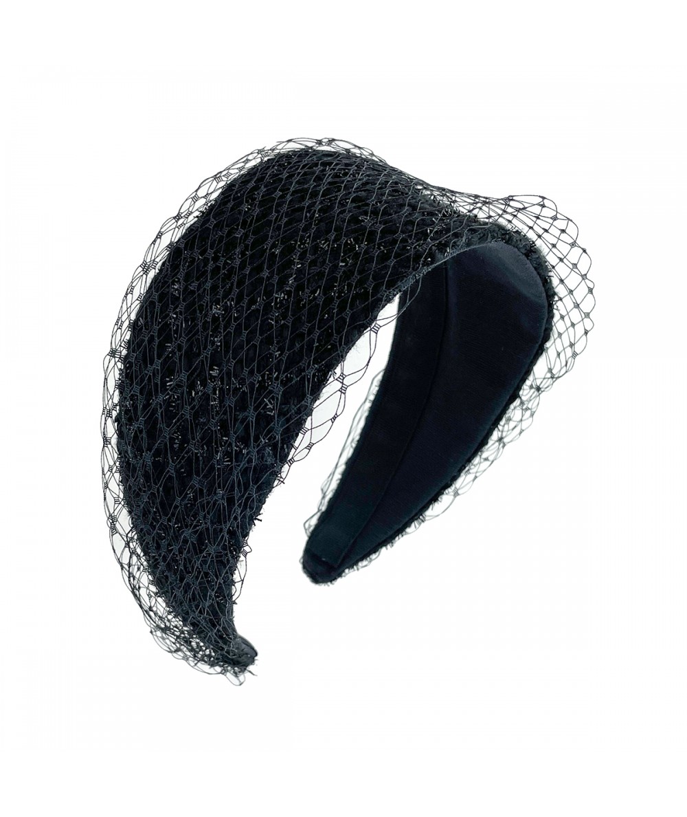 Voilette - Sparkly Black Changeable Veiling Headband  - 1