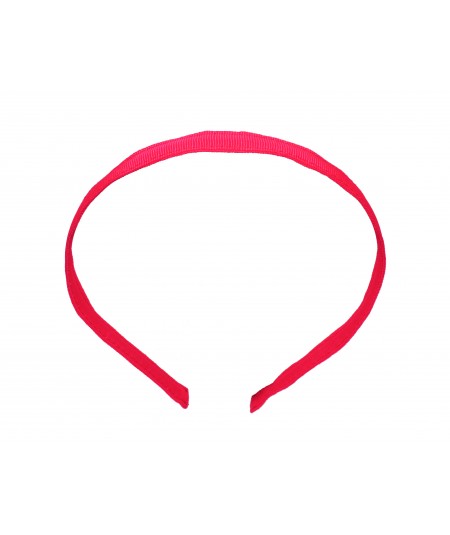 Pink Neon Skinny Grosgrain Headband