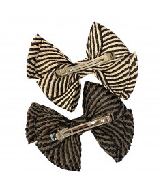 Black Natural - Cocoa Black Raffia Bow Headband