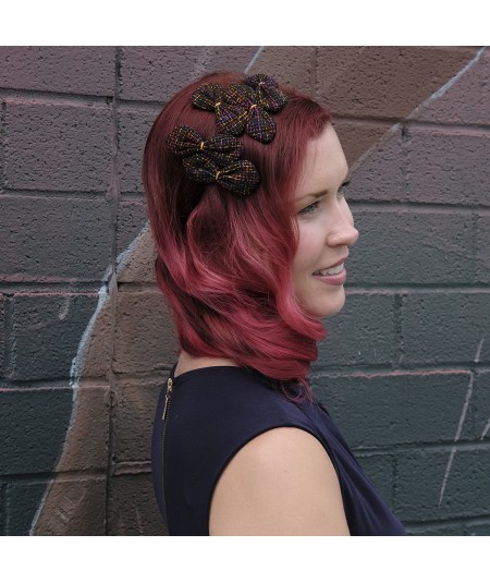 Lou Lou 50s Style Headpiece in Raw Silk - Times Square