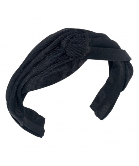 Black Grosgrain Twist Headband