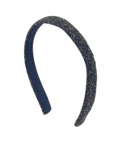 Bias Cut Narrow Tweed Basic Headband  - 3