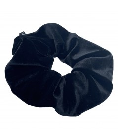 Black Velvet Wide Scrunchie
