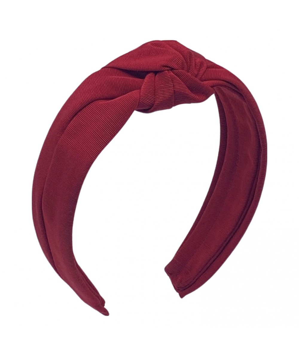 Red Cardinal Grosgrain Texture Center Turban Headband