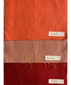 Coral - Blush - Red Linen