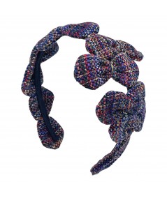 Tucumari Silk Tweed Sabrina Bows Headpiece