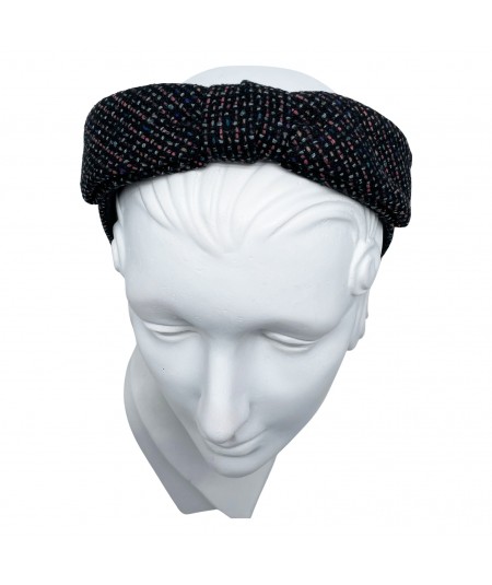 Jackie O Sixties Tweed Bow Headband