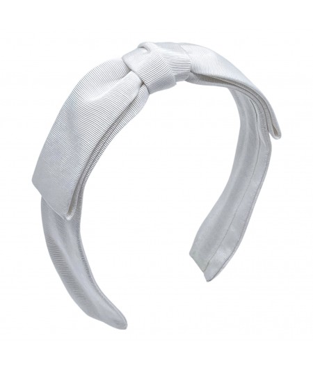 Off-White Grosgrain Bow Headband