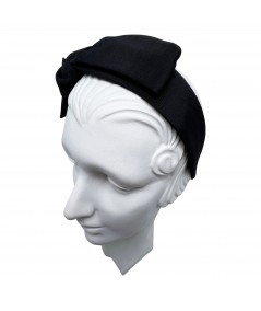 Black Jacqueline Side Knot Headband