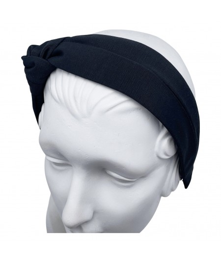 Black Grosgrain Estelle Turban Headband