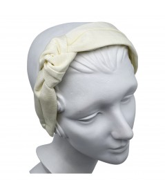 Ivory Grosgrain Estelle Turban Headband