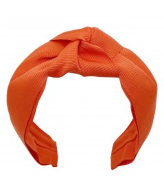 Orange Grosgrain Paramount Turban