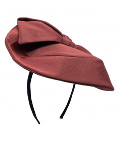 Copper Veronique Grosgrain Fascinator Hat