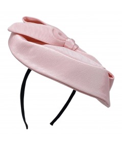 Pale Pink Veronique Grosgrain Fascinator Hat
