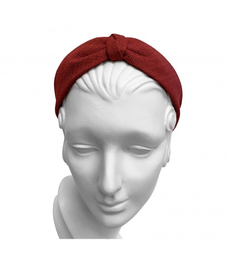 Red Raffia Divot headband