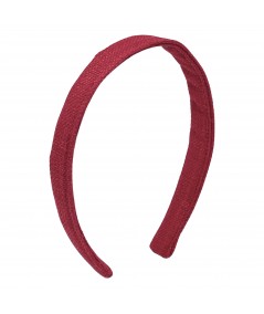 Red Raffia Medium Basic Headband